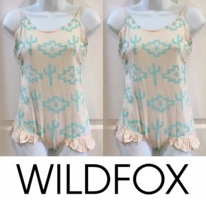 Wildfox Cactus Romper Playsuit Festival Style NEW